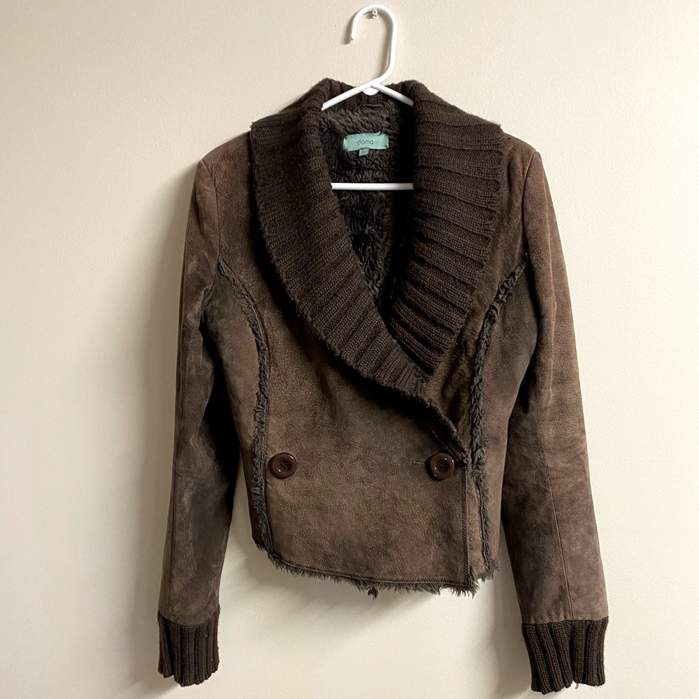 Doma Brown Leather Jacket